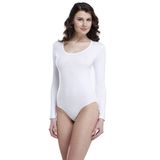 Malabadi Kadın Uzun Kol Açık Yaka Çıtçıtlı Modal Body 132 Beyaz/L
