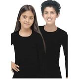 Malabadi Unisex Çocuk Siyah Termal Üst İçlik Uzun Kollu 14 Yaş