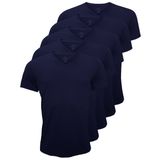 Malabadi Yaz Serinliği Erkek Çok Renkli Basic V Yaka Ince Modal Kumaş 5 Li Tişört Paketi 5M085 (LACİVERT, 3XL)