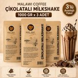 Malawi Coffee Çikolatalı Milkshake 1000 gr x 3 Adet - 1 kg