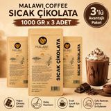 Malawi Coffee Sıcak Çikolata 1000 Gr X 3 Adet