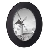 Malden International Designs Klasik Oval Siyah Ahşap Resim Çerçevesi, 5x7, Siyah