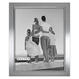 Malden International Designs Uptown Mat Gümüş, Gümüş Moda Metal Çerçeve, 8x10, Gümüş