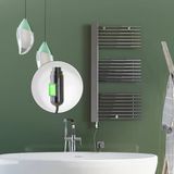 Male Elektrikli Havlupan 600X1190 Krom (Onoff Düğmeli) 600W