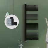 Male Elektrikli Havlupan 600X1600 Siyah (Ktx3 Termostat) 1000W Spiral Kablolu