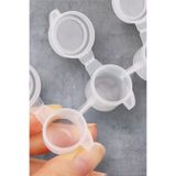 Malerind Akrilik Boya Kutusu Saklama Boya kutusu 4 ML Plastik Küçük Kalıp (10) Göz Kapaklı Malerind