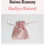 Malinka 20 Adet Pembe Saten Lüks Bez Kına Düğün Mevlüt Sünnet Hediye Kesesi Çanta