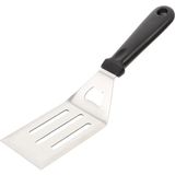 Mallart® Paslanmaz Çelik Geniş Mutfak Spatulası - Isıya Dayanıklı Sert Plastik Saplı Krep ve - Çok Renkli