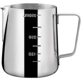 MallArt® Paslanmaz Çelik Sütlük - Barista Süt Isıtıcı & Köpürtücü | Latte Art Pitcher | Küçük & Büyük Boy Seçenekli, Ocak Üstü Çelik Süt Potu (350 ml)