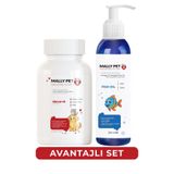MALLY PET PROFESSIONEL PET CARE Köpek ve Kediler İçin Omega 3 ve Vitamin Desteği Seti (Fish Oil & MoveG)