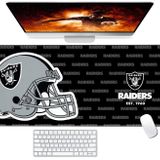 Malogtan Dikişli Kenarlar Fare Masası Pedi, Dizüstü Bilgisayar Masaüstü Klavye için Büyük Oyun Mouse Pad,Futbol Spor Taraftarları için Siyah Gri Tasarım Mat Mousepad