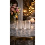 Maloria Buz Model İnce Kristal Borosilikat Cam Bardak Seti | 6'lı - 350ml