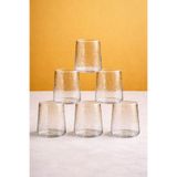 Maloria Buz Tasarım İnce Kristal Borosilikat Su Bardağı Takımı | 3'lü - 300ml