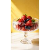 Maloria Linea Kristal Cam Ayaklı Meyvelik Kase | 24cm - 2 Adet