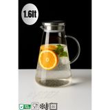 Maloria Metal Süzgeç Kapaklı Borosilikat Sürahi | 1.8lt