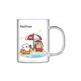 Maltese Lisanslı Borosilikat Cam Bardak (420ml) - Pembe
