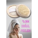 Malzek Doğal Kabak Lifi Yüz Vücut Peeling Kesesi Kabak Lifi Kesesi ( 3 Adet ) - Sarı