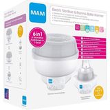 MAM 6'sı 1 Arada Sterilizatör ve Ekspres Mama Isıtıcı, Biberon ve Aksesuar Seti