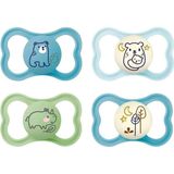 Mam Air Day & Night Pacifier Mavi4'lü Emzik 6-16 Ay - Standart - Şeffaf