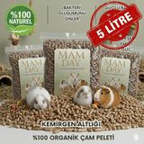Mam Day Ekopaket Doğal Organik Kemirgen Altlığı Çam Peleti 5 Lt ( Tavşan , Chinchilla, Ginepig ve Hamster )