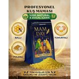 Mam Day Tam Profesyonel Ballı Polenli Yumurtalı Muhabbet Kuşu , Sultan Papağanı , Kanarya Maması 750 Gr.