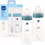 Mam Easy Active Biberon, Göğüs Arasında Geçiş Yapın ve Temizleyin, 4+ Ay, Erkek, 2 Adet (1'li Paket)