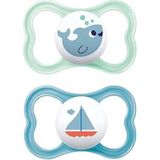 Mam Original Air Emzik6-16 Ay – 2’li Paket (Ortodontik, ,sterilizasyon Kutulu, Bpa’sız) - Standart - Şeffaf