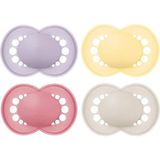 Mam Original Matte Silikon Emzik 16+ Ay, 4’lü Set, Ortodontik, Bpa’sız – Pembe / Mor / Sarı / Bej - 16 Ay ve üzeri - Mor - Pembe
