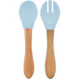 Mama Kaşığı ve Çatal Seti Mineral Blue