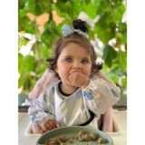 Mama Önlüğü Bebek Önlüğü Oyun Önlüğü Faaliyet Önlüğü Mavi Fil Desenli 1 - 4 Yaş