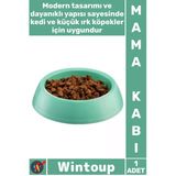 #Mama Pet Evcil Hayvan Kabı Sağlam Dayanıklı Plastik Yıkanabilir Kedi Köpek Küçük Yuvarlak Mama Kabı