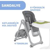 Mama Sandalyesi Dark Grey - Renkli