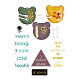 mama tabağı 3 adet 20x20 CM MİKRODALGA VE BUZLUK İÇİN UYGUN 5 numara plastik