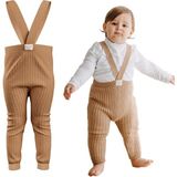 Mama Yoyo Askılı Organik Bebek Triko Taytı - Cappucino - 1,5 - 2 Yaş - Renkli
