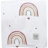 Mama Yoyo Çok Amaçlı Müslin Örtü - Pamuk Rainbow - Rosy / Gökkuşağı