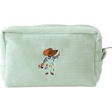 Mama Yoyo Kadife Organizer Çanta Mint Renkli 24x14x10 cm Pamuk Astar