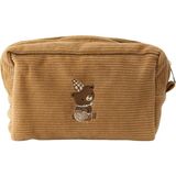 Mama Yoyo Kadife Organizer Çanta Tarçın Renkli Ayı Nakışlı 24 x 14 x 10 cm Geniş Hacimli Kullanışlı