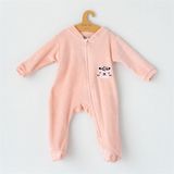 Mama Yoyo Kadife Uyku Tulumu Pembe - Baby Leopar Pink - 3 - 6 Ay