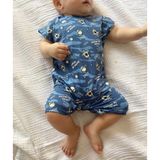 Mama Yoyo Kısa Kollu Pijama Tulum - Space (Uzay Temalı) - 9 - 12 Ay - Renkli