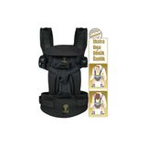Mamadusbaby Plus Ergonomik Pamuk Kanguru – Siyah, Yenidoğan ve Üzeri Bebekler İçin Konforlu Taşıma, 20 kg Kapasiteli