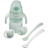 Mamajoo 160ML Kulplu Eğitici Bardak Seti / Powder Green - Yeşil - 160 ml