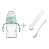 Mamajoo 270 ml Powder Green Kulplu Eğitici Bardak