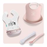 Mamajoo & BabyBjörn 3'lü Beslenme Seti - Powder Pink