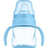 Mamajoo Kulplu Akıtmaz Alıştırma Bardağı 160 ml Powder Blue & Anti- Kolik Uç (2 Adet)