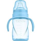 Mamajoo Kulplu Akıtmaz Alıştırma Bardağı 270 ml Powder Blue & Anti- Kolik Uç (2 Adet)