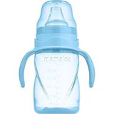 Mamajoo Kulplu Akıtmaz Alıştırma Bardağı 270 ml Powder Blue & Anti- Kolik Uç - Renkli