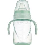 Mamajoo Kulplu Akıtmaz Alıştırma Bardaı 270ML Powder Green & Anti- Kolik Uç - Renkli