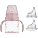 Mamajoo Kulplu Eğitici Bardak 160 ml & Yedek Ikili Bardak Ucu / Powder Pink - Açık Pembe