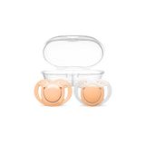 Mamajoo Ortodontik Emzik Seti 12 Ay+ Powder Blush | İkili, Silikon, Damaklı | Sterilizasyon & Saklam