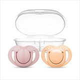Mamajoo Ortodontik Silikon Emzik 2'li Powder Pınk&Blush 12+ Ay (Sterilizayon/Saklama Kutulu)